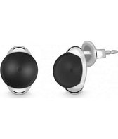 Quinn - zilveren oorstekers met onyx - 03620292