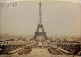 Paris - Eiffeltoren - Metal card -  Wandbord - Parijs - 15x20cm