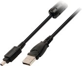 Valueline USB 2.0 A/Fuji 4p, 2m camera kabel Zwart