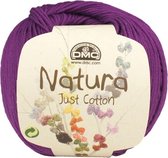 DMC Natura Just Cotton N59 Prune. PAK MET 10 BOLLEN a 50 GRAM. KL.NUM. 34.