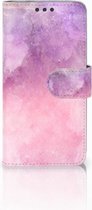 Coque Téléphone Microsoft Lumia 650 Housse en Cuir Etui de Protection pour Peinture Rose Pourpre
