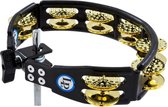 Latin Percussion LP179 Cyclops Dimpled Mountable Tambourine Brass Black