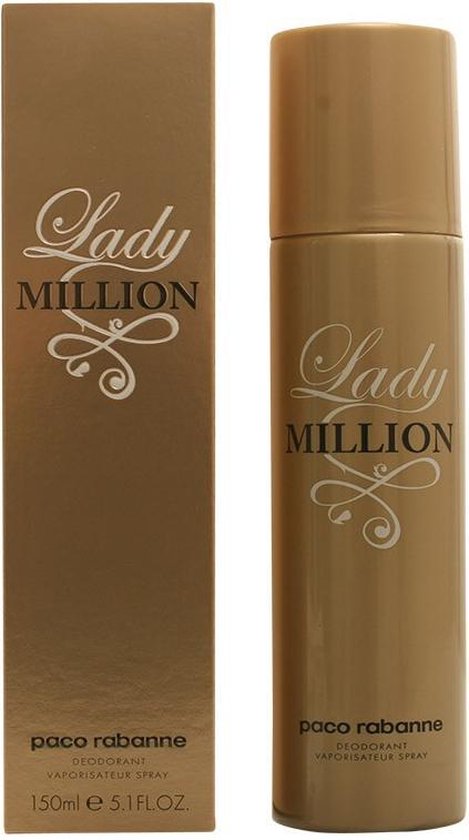 paco rabanne lady million deodorant spray 150ml