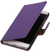 Bookstyle Wallet Case Hoesje Geschikt voor Huawei P9 Plus Paars