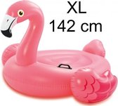 Intex Roze Opblaas Flamingo Ride-On - 142 cm XL