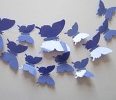 24 stuks muursticker 3D vlinders lavendel paars kleur / Vlinders Muursticker / Muurdecoratie Voor Kinderkamer / Babykamer / Slaapkamer - Vlinder Sticker lavendel paars