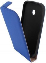 Mobiparts Premium Flip Case Motorola Moto E Blue