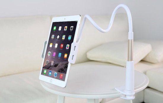 2x Tablet en Telefoon Houder Statief - Standaard Tafel Bed Houder voor  Smartphone,... | bol.com