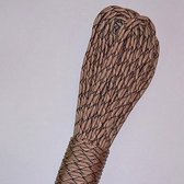 Paracord zand bruin zwart 4 mm