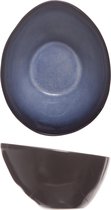 Cosy & Trendy Sapphire Kommetje - Ovaal - 10 cm x 7.5 cm x 6 cm - Set-6