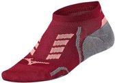 Mizuno Drylite Race Low hardloopsokken bordeaux rood  uni