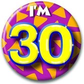 Verjaardags button I am 30