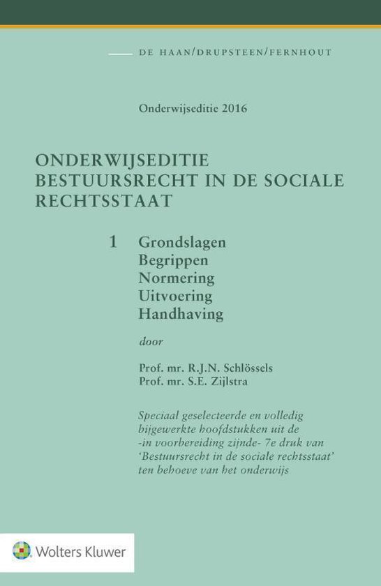 Onderwijseditie Bestuursrecht in de sociale rechtsstaat, ban ... - cover