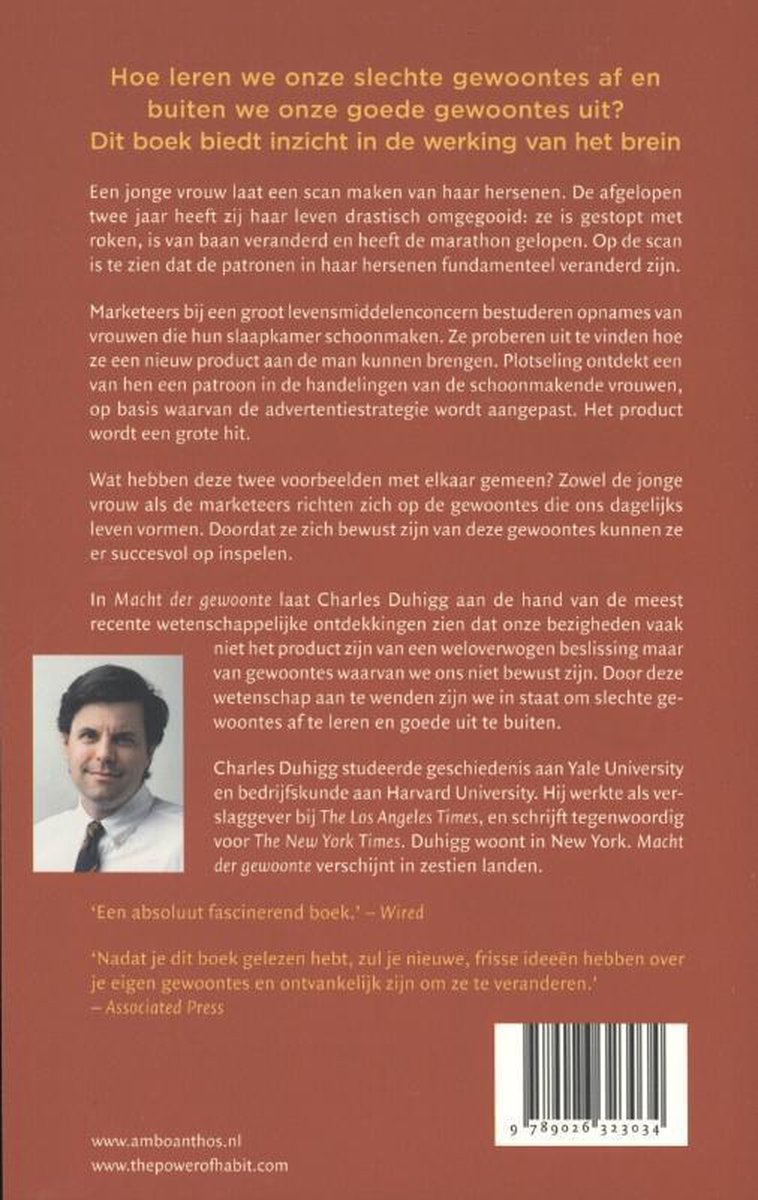 Macht der gewoonte - back cover