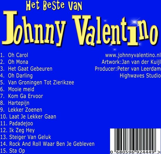 Johnny Valentino - Het beste van Johnny Valentino (cd)