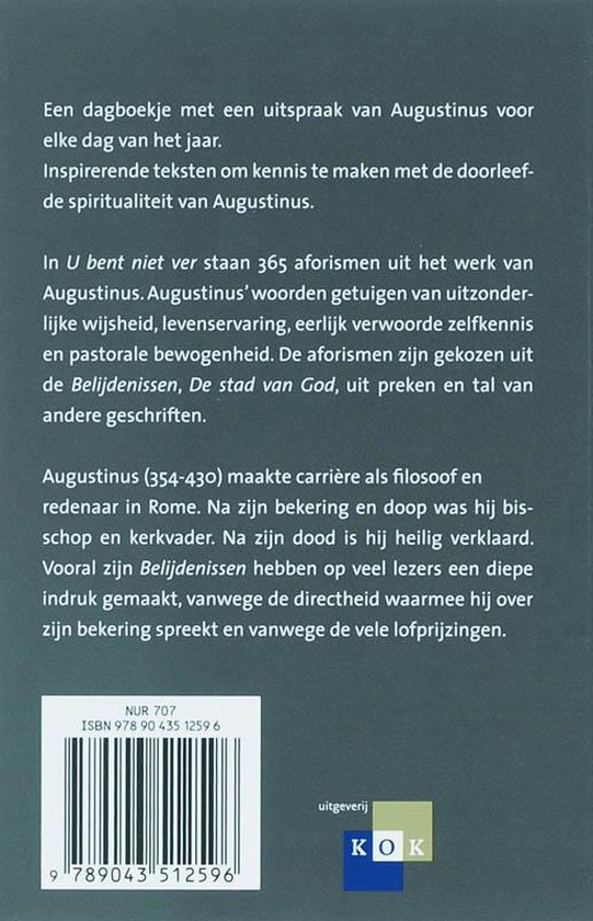 U bent niet ver