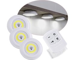 Draadloze LED spots - met afstandsbediening en timer functie | bol.com