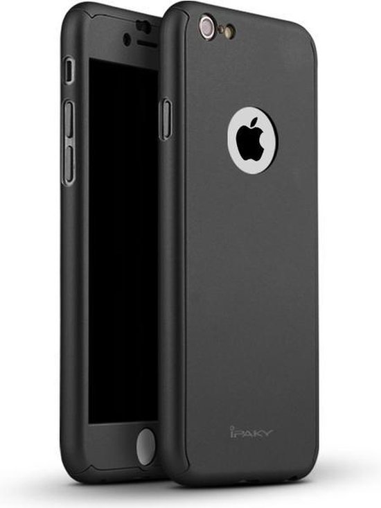 bol.com | iPaky Hoesje en Screenprotector iPhone 6, 6S - Zwart