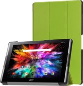 Tri-Fold Book Case Acer Iconia Tab 10 A3-A50 Hoesje - Groen