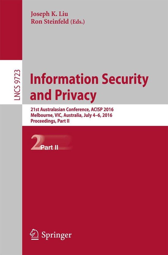 Springer Nature Proceedings Computer Science 2 - Information ... - cover