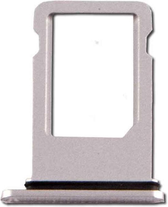 stapel toewijzing Stier Simkaart houder - zilver - geschikt voor iPhone 8 - inclusief rubber |  bol.com