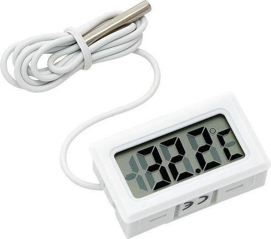 Boer Dakloos slijm Thermometer Digitaal Mini LCD - Wit TH011 | bol.com