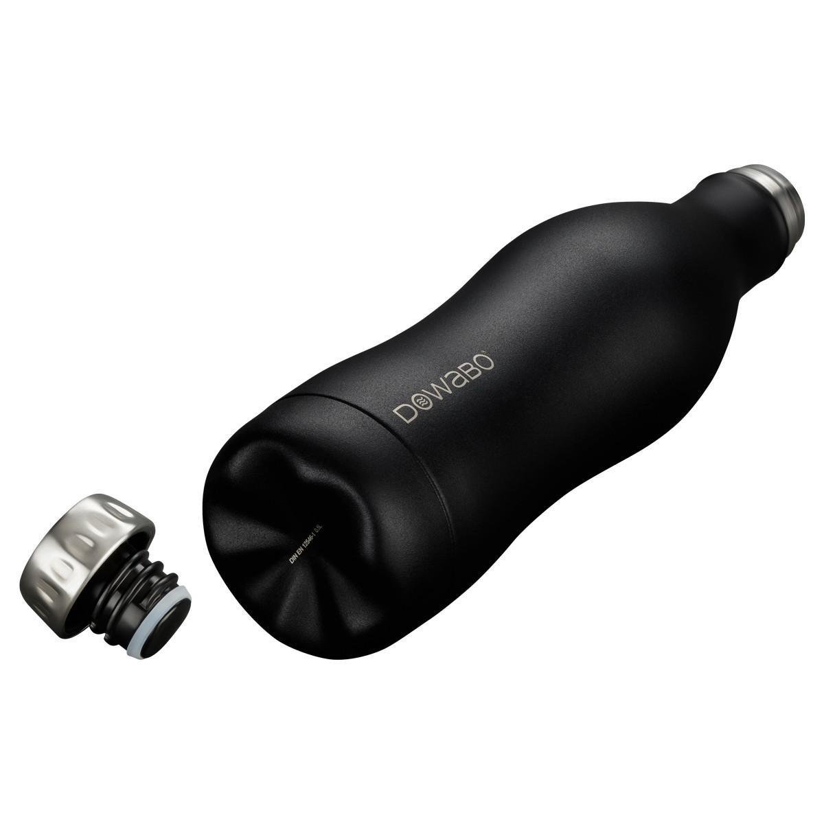 Dowabo© Thermosfles/Drinkfles - Zwart - 500 ml - Cocktail collection