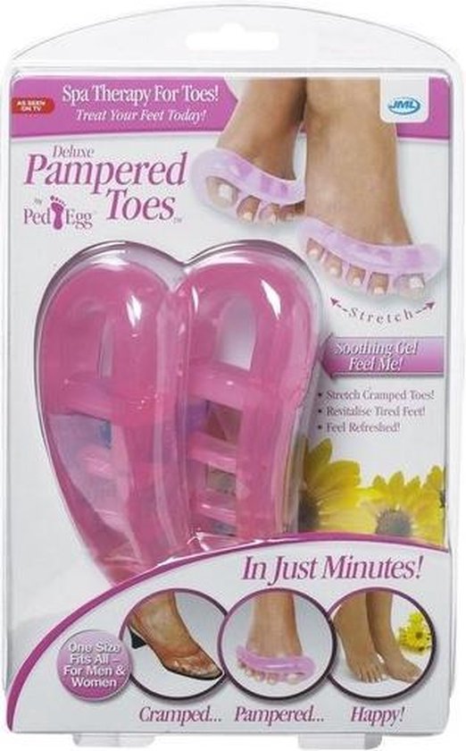 Pampered Toes by Ped Egg Spa Therapy Toe Separator Soothing Gel