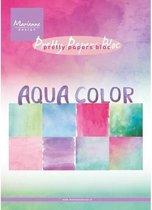 Marianne Design Paper pad Aqua color 15x21 cm
