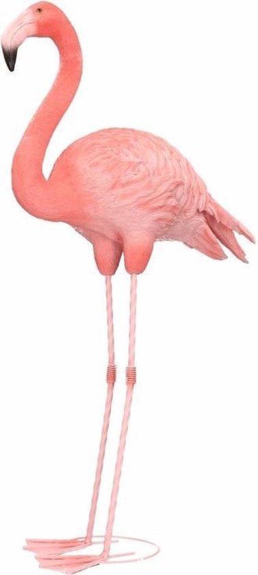 kofferbak ventilatie Slechthorend Dierenbeeld flamingo 65 cm - flamingo beeldje | bol.com
