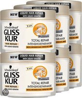 Gliss Kur Intensive-Repair-Mask Total Repair 19 - 6 st - voordeelverpakking