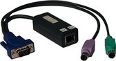Tripp Lite B078-101-PS2 toetsenbord-video-muis (kvm) kabel Zwart, Blauw, Groen, Violet
