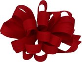 Jessidress Haarclip met bloem gemaakt van linten - Rood