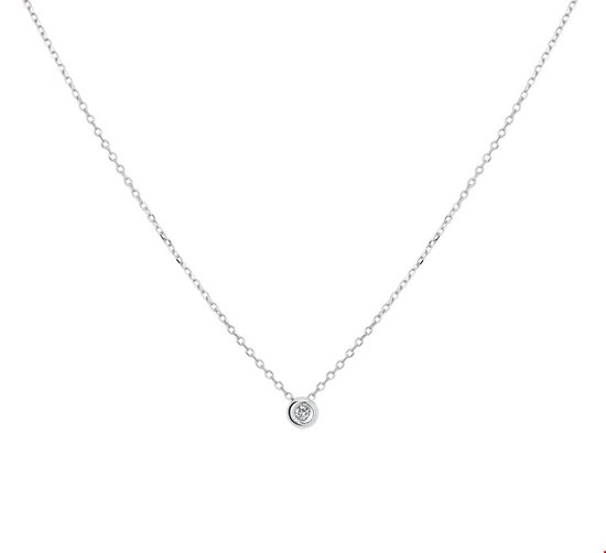TFT Collier Witgoud Diamant 0.02ct H SI 41 - 43 - 45 cm