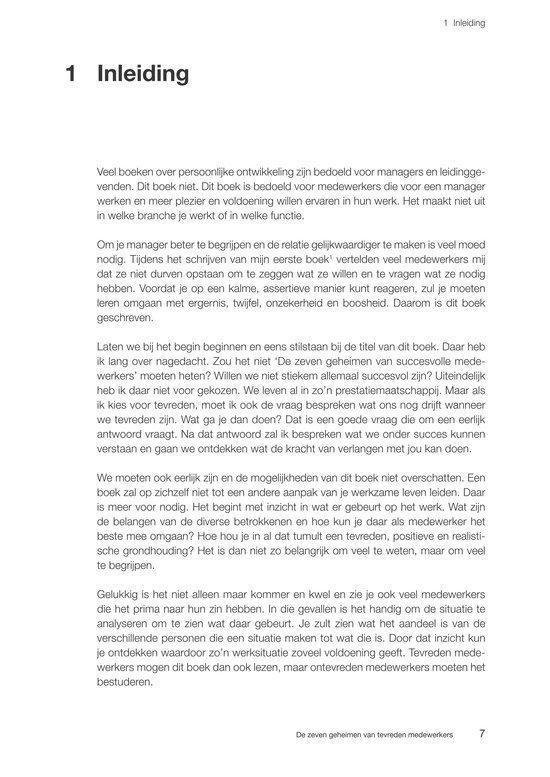 De zeven geheimen van tevreden medewerkers