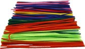 Creotime Chenille draad, dikte 4 mm, kleuren assorti, 300 assorti