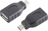 S-Conn 13-20013 tussenstuk voor kabels USB 3.1 C USB 2.0 A Zwart