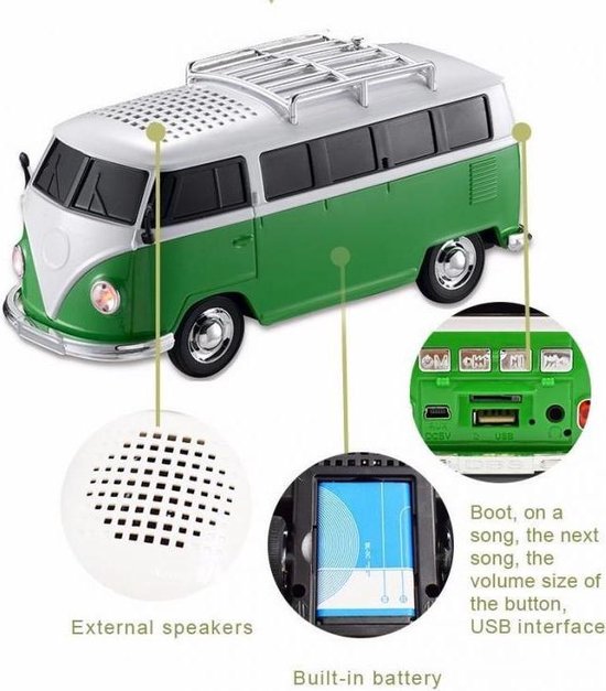 Volkswagen T1 - Mini bus - Bluetooth speaker | bol.com