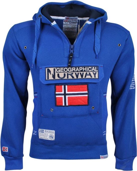 Auroch plak vaccinatie Geographical Norway - Trendy sweater - Gymclass Men Royal Blue | bol.com