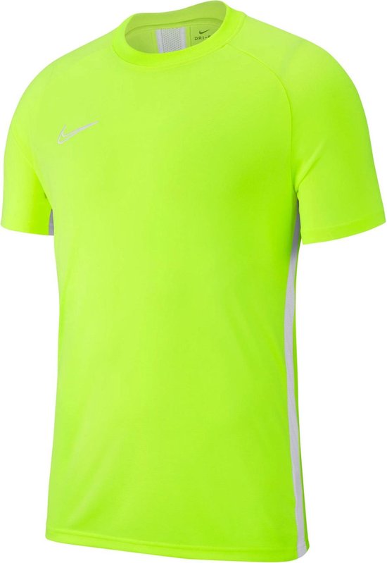 Nike Sportshirt - Maat L - Unisex - geel/wit Maat 152/158 | bol