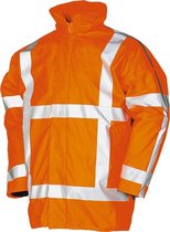 Winterjas/Regenjas/Parka signalisatie gevoerd RWS Safeworker oranje maat XXL - PU flex