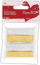 Clipstrip Deal - Gold & Silver Glitter Lint (4 x1 meter)