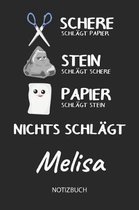 Nichts schl gt - Melisa - Notizbuch