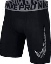 Nike Pro  Sportbroek - Maat 140  - Jongens - zwart/grijs Maat M-140/152