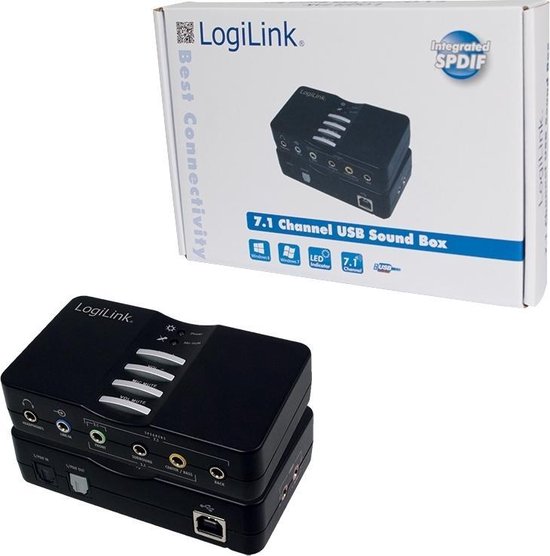 Logilink usb sound box dolby 7. 1 8-channel 7. 1kanalen usb