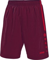 Jako - Shorts Turin - Korte broek Rood - XXL - bordeaux/rood