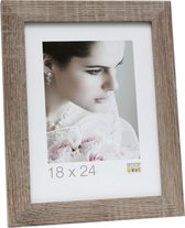 Deknudt Frames fotolijst S49BH3 - grijze houtkleur - foto 15x15 cm