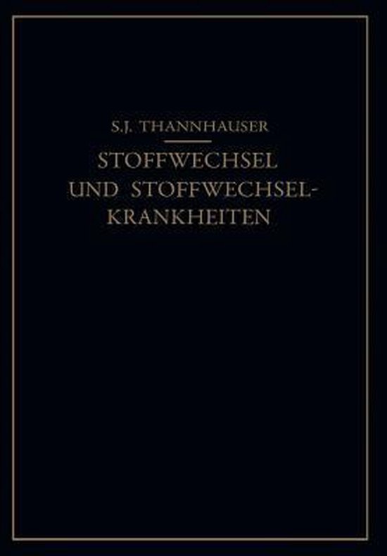 Lehrbuch des Stoffwechsels und der Stoffwechsel-Krankheiten - cover