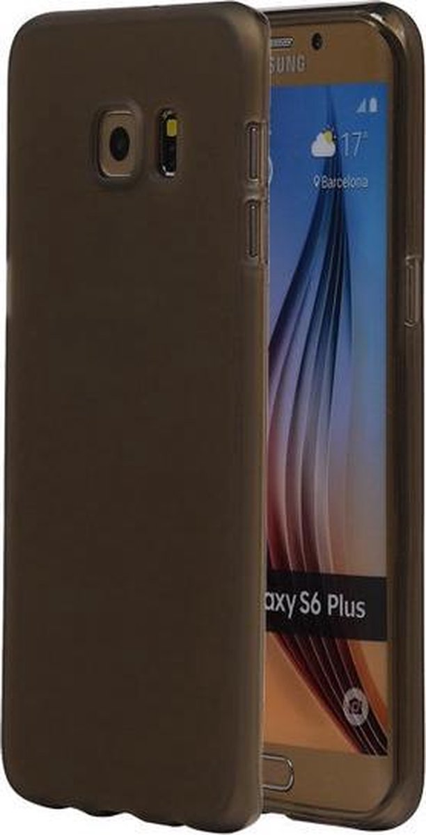 Samsung Galaxy S6 Edge Plus TPU Hoesje Transparant Grijs