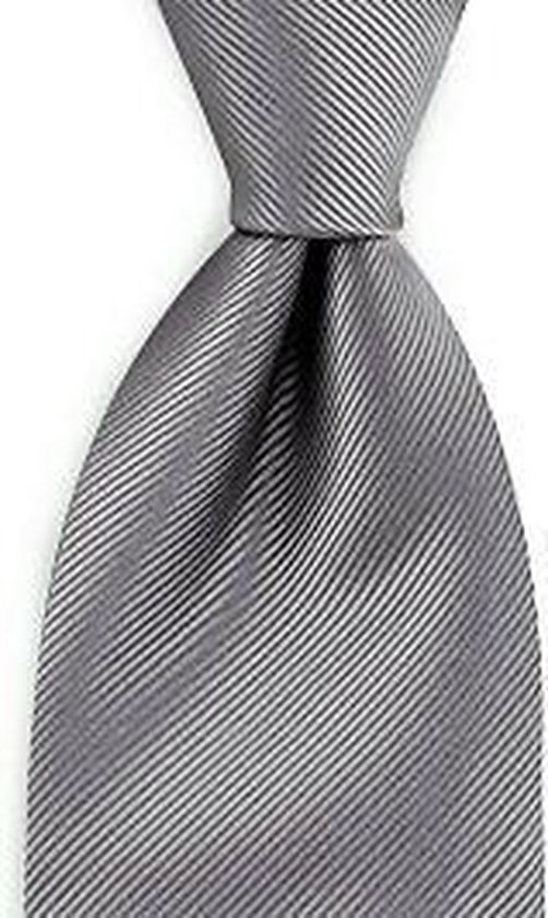 Bekritiseren tekort schrobben Deze mooie, grijze stropdas combineer je met een grijskleurig, zwart of wit  overhemd.... | bol.com